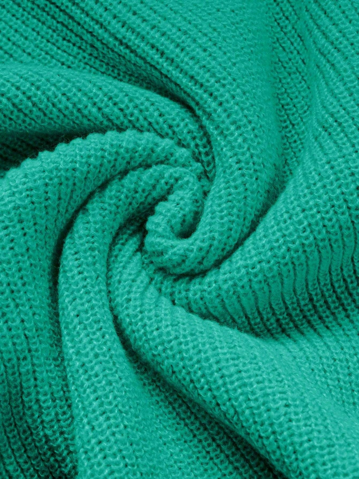 Women's Loose Casual Rib-Knit Turtleneck Pullover Sweater
